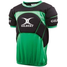 Gilbert Rugby Body Armour - Contact Top Pro Green - Sz: Senior Ex Display