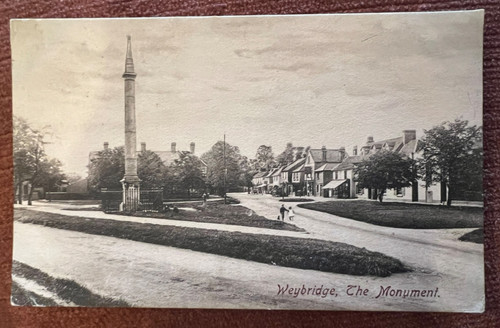 Antique postcard weybridge - antique,