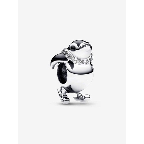 Pandora silver skiing - silver, penguin