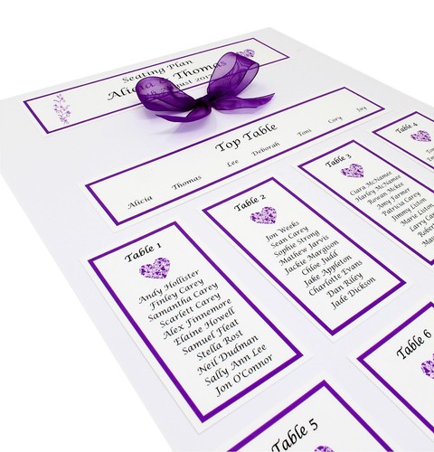 Personalised wedding table - personalised,