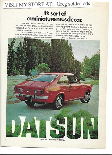 Original 1972 datsun 1200 - original,