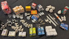 Over 100 various domestic light bulbs - job lot - Halogen, LED's (All 220v-240v)