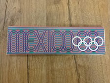 RARE 1968 Mexico City Olympics Souvenir Postcard Booklet Die-Cut 3D Cube Display