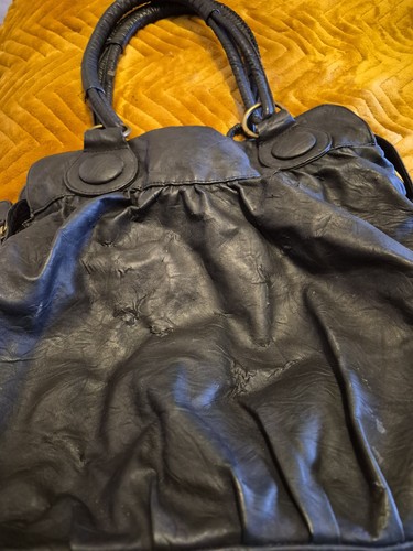 Large black slouchy shoulder - slouchy,