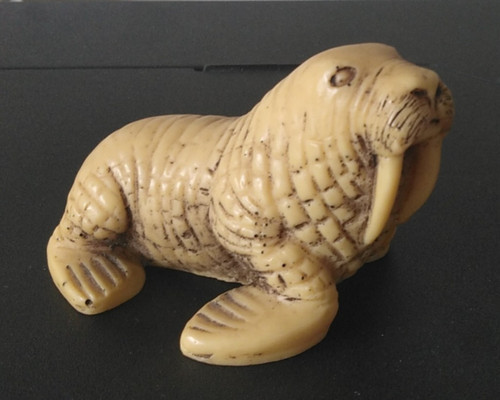 Vintage faux ivory - ivory, resin