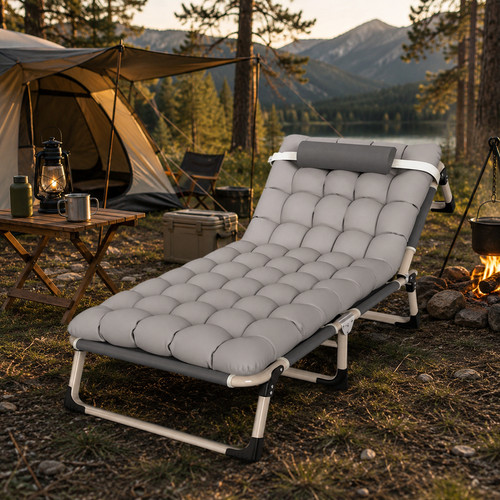Folding bed camping travel - bed,