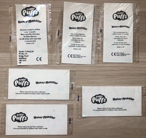 Unopened packets sugar puffs - packets,