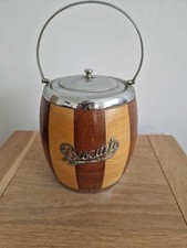 Vintage Oak wooden biscuit