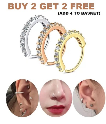 Diamante septum nose ring - nose,