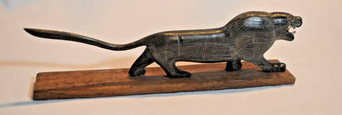 Carved black panther - carved, water