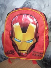 ?Boys Girls Kids Backpack Junior Toddlers AVENGERS  IRON MAN School Lunch Bag?