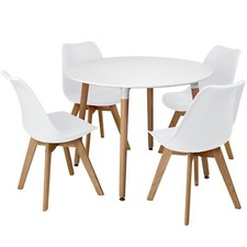 Circular Dining Table Set