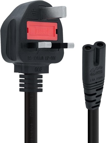 Plug 2pin fig8 power - uk, to