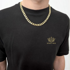 Mens 6mm Curb Chain 9ct Gold