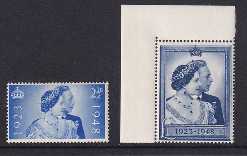 1948 gvi silver wedding set - gb,