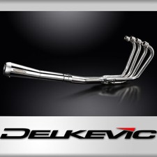 Suzuki GS750 1977-1979 Polished Stainless Exhaust 4-1 Reverse Cone Silencer