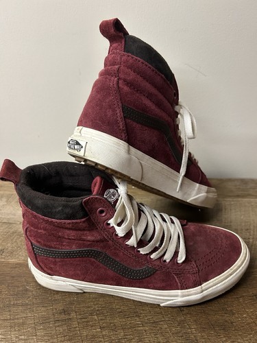 Vans sk8 moc burgundy suede - vans, sk8-hi