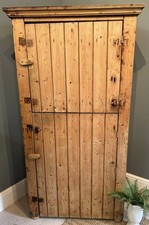 Antique Pine Timber Clad Larder Storage Cupboard