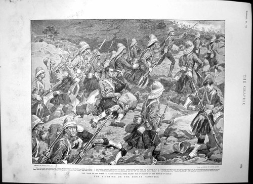 Old fighting indian - fighting, frontier
