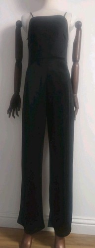 Zara black satin wide - satin, leg