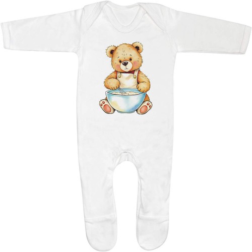 Teddy bear baking baby - 'teddy, baking'