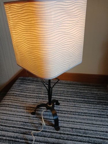 Tall side table - lamp, wavy