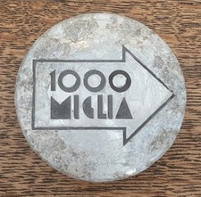 Mille Miglia 1000 Alloy wheel centre cap hub Genuine x1  Used  52mm   Rare