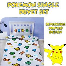 Pokemon Pixels Single Panel Reversible Bedding Set