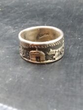Vintage Sterling Silver Navajo Storyteller Ring Approx K¹/²