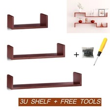 RED WOOD SET OF 3U SHAPE