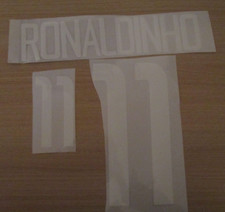 Nameset Clearance 2002 Brazil Ronaldinho 11 Home Football Nameset for shirt