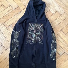 Wild Black Y2K Gothic Scull