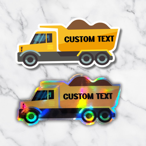Custom dump truck sticker - truck,