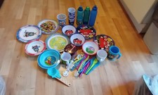 Kids Plates, Bowls, Cutlery, bottles Job Lot, Bundle