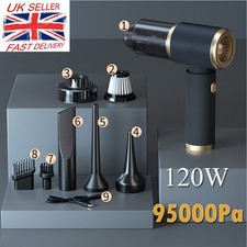 95000pa Powerful Car Vacuum Cleaner Handheld Wet/Dry Cordless Strong Suction UK