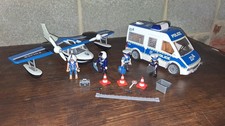Playmobil 70899 Police Wagon With Lights & Sound 9436 Sea Plane Used / Clearance
