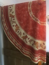Vintage Orange Table Cloth Round French Anti Stain Country Kitchen Table Vibrant