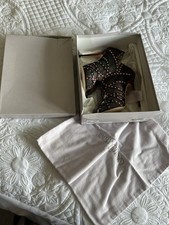 Jimmy Choo Red Black Karina Python Snake Booties Heels Sandals Size Uk 5 Eu 38