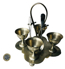 Metal Metalware Egg Cup Holder