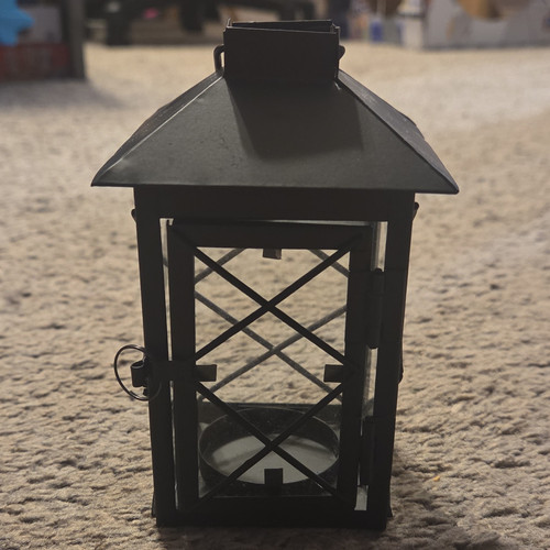 Black metal glass - metal, &