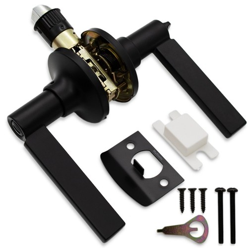 Matt black straight bar - straight, static