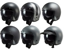 LS2 OF601 BOB FIBREGLASS OPEN FACE LOW PROFILE MOTORCYCLE HELMET SUN VISOR