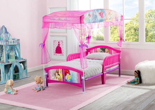 Toddler bed plastic princess - plastic,