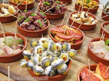 Set of 10 x 10cm Spanish