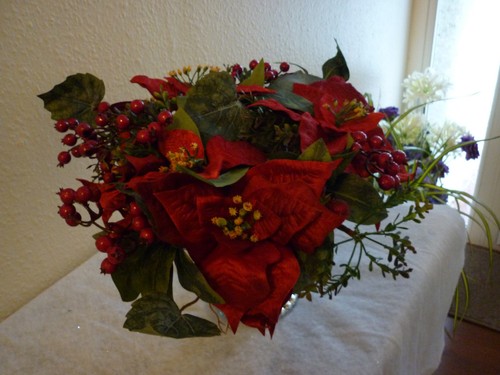 Silk flower christmas - silk,