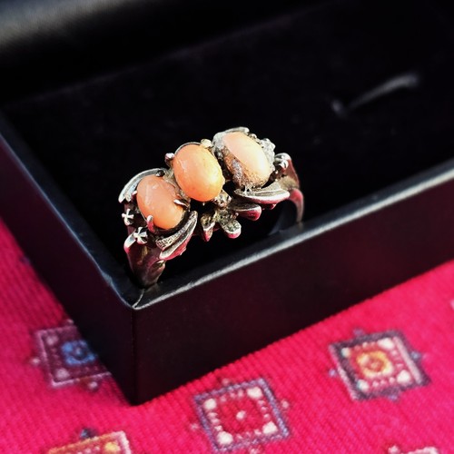 Vintage 1950s silver coral - vintage, &