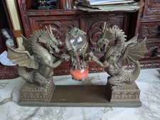 Veronese Cold Cast Bronze Dragon Sand Timer Signed Ltd Edition