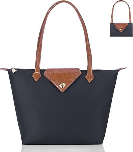 Women waterproof nylon tote - nylon,