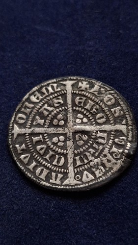 Medieval silver hammered half - medieval,
