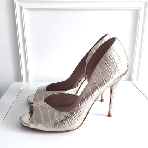 Dune gold metallic leather